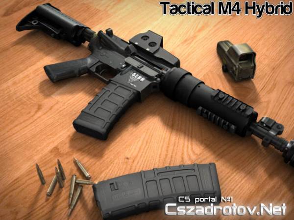 Tactical M4 Hybrid (DMG&SA12 anims) для css