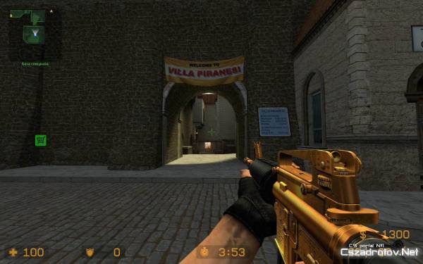 Gold M4A1 in Evil_Ice Animation для css